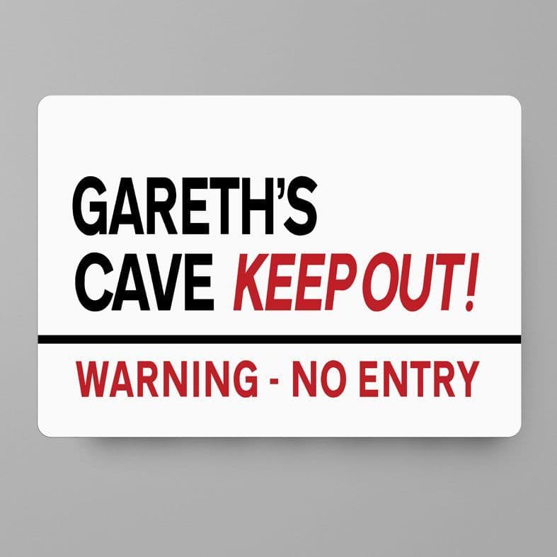 David Keep Out Sign Personalised Keep Out Street Sign | Unique Gift Ideas | Personalised ...