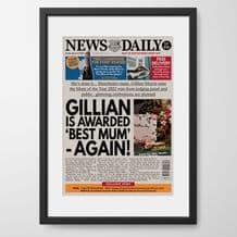Personalised Mother's Day Newspaper
