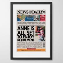 Personalised Retirement Newspaper