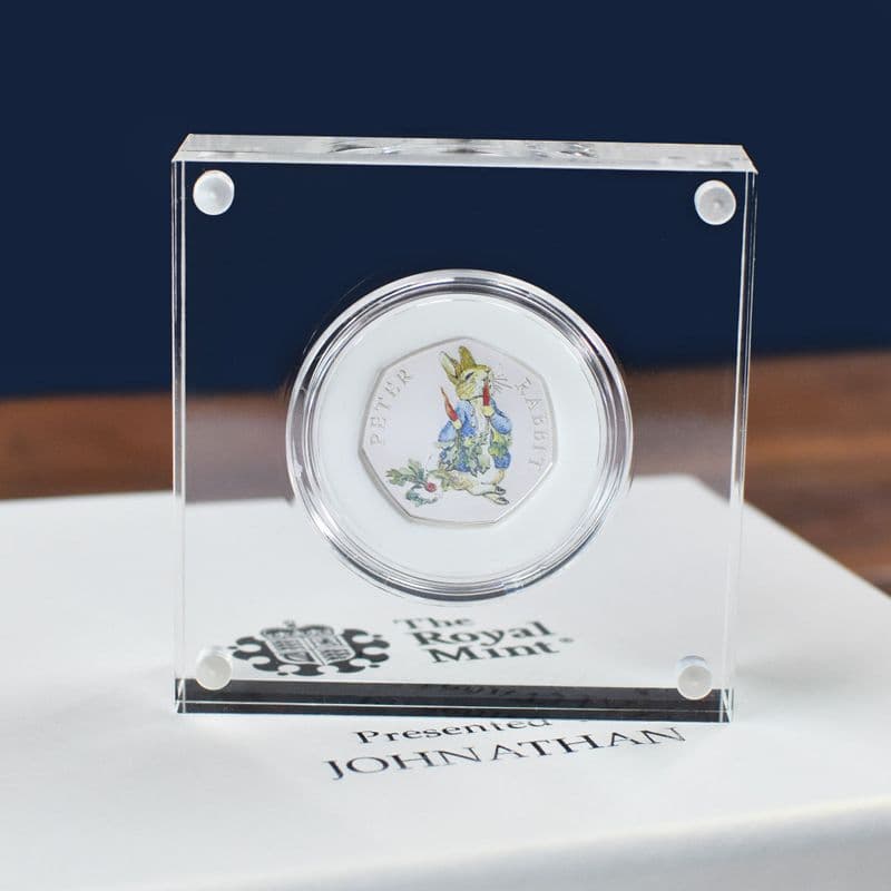 Peter Rabbit Personalised Silver Proof Coin Gift | Special Edition Coins