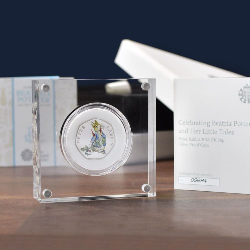 Peter Rabbit Personalised Silver Proof Coin Gift | Special Edition Coins
