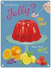 Retro Fruit Jelly Metal Wall Sign (4 sizes)