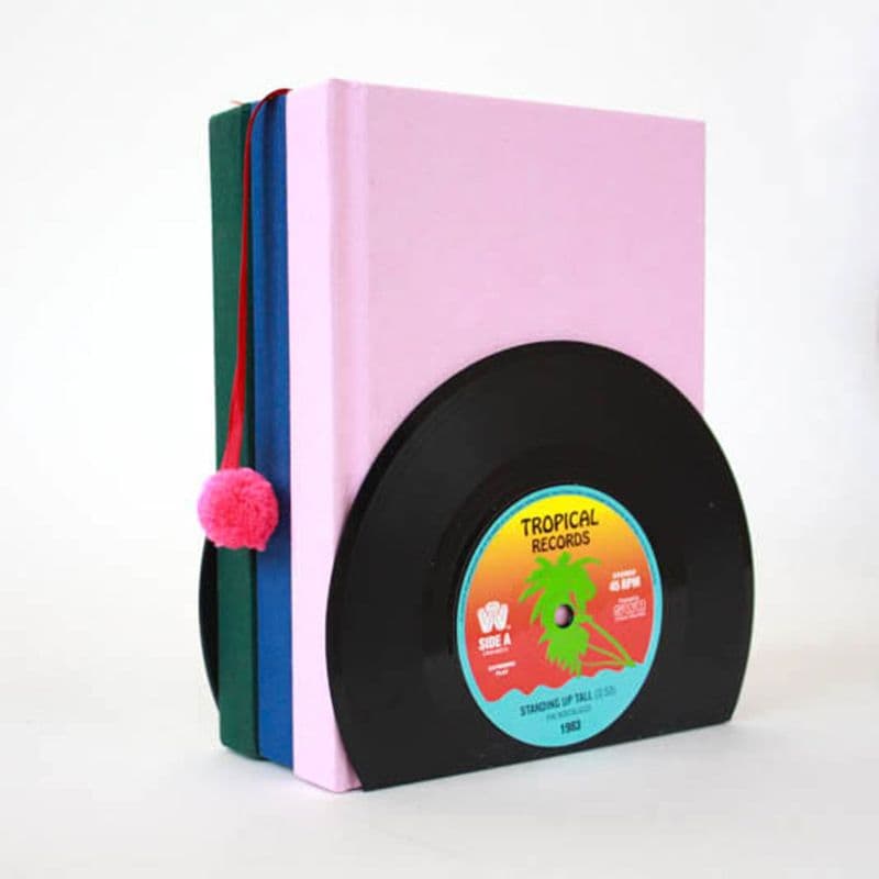Retro Vinyl Bookends Novelty Retro Gifts Vinyl Record Gifts