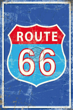 Route 66 Metal Wall Sign (4 sizes)