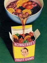 Rowntree's Fruit Gums Metal Wall Sign (4 sizes)