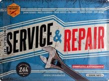 Service and Repair 3D Metal Wall Sign