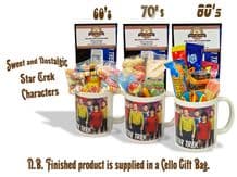 Star Trek Characters Mug with/without a space travelling selection of 60's/70s or 80's retro sweets.