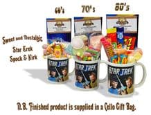 Star Trek Spock and Kirk Mug with/without a selection of 60's/70s or 80's retro sweets.