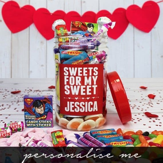 Personalised Sweetie Jar | Valentine's Day Gift Ideas | Unique Gifts