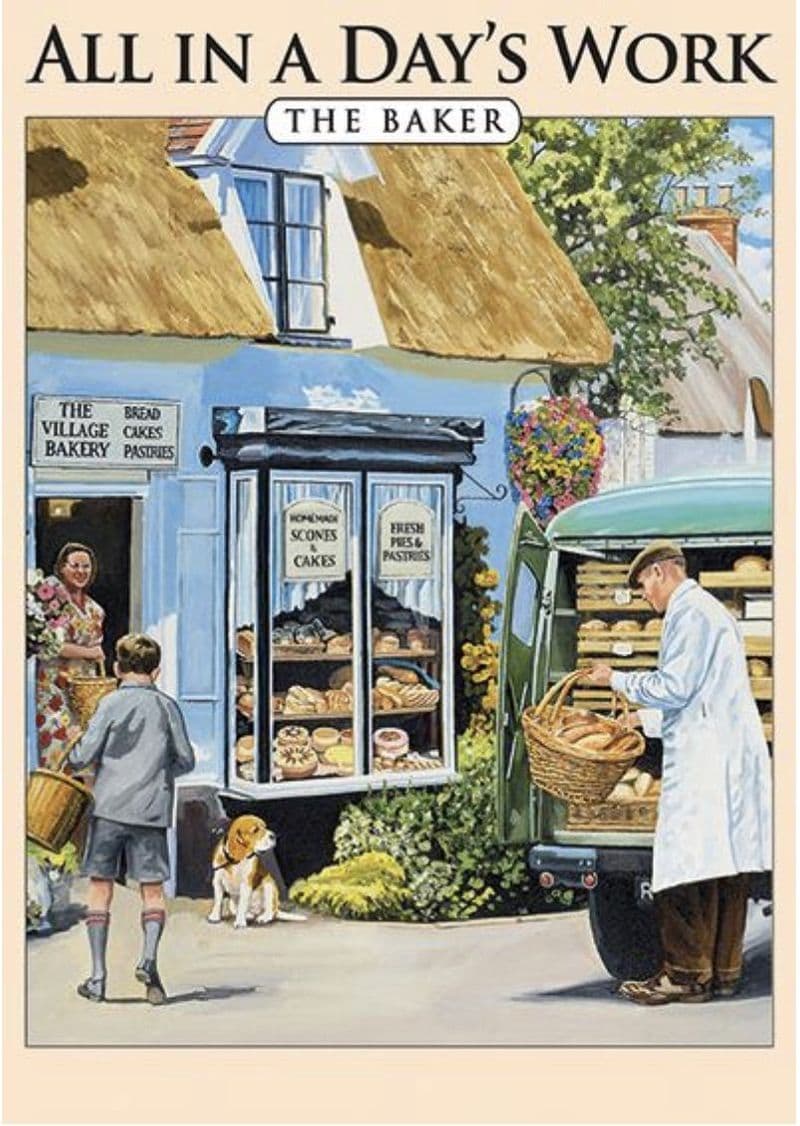 The Baker Metal Wall Sign | Artist Trevor Mitchell | Kitchen art