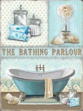 The Bathing Parlour Metal Wall Sign (4 sizes)
