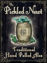 The Pickled Newt Pub Sign Metal Wall Sign (3 sizes)