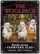The Woolpack Personalised Metal Wall Sign (3 sizes)