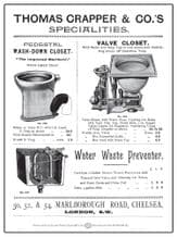 Thomas Crapper & Co Metal Wall Sign (4 sizes)