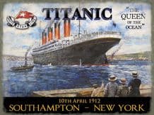 Titanic Queen of the Ocean Metal Wall Sign (3 sizes)