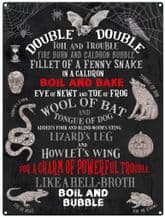 Toil and Trouble Metal Wall Sign (4 sizes)