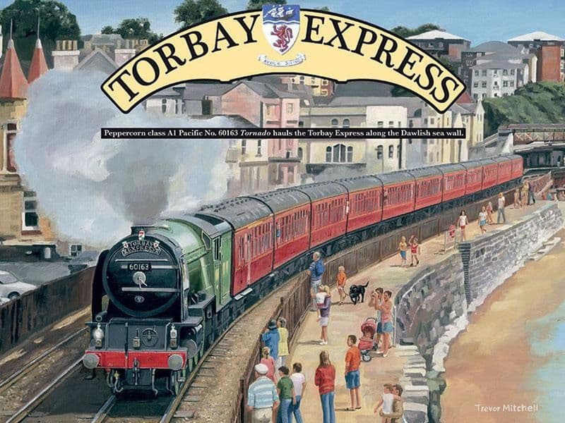 Torbay Express Railway Poster Metal Wall Sign | Steam Train art | Gifts for him