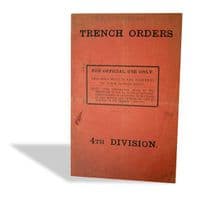 Trench Orders WWI Booklet