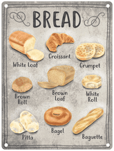 Types Of Bread Metal Wall Sign (4 sizes)