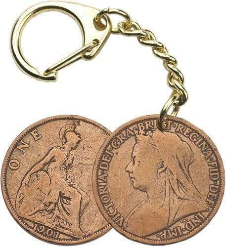 Victorian Penny Coin Keyring | Numismatics | Victorian Memorabilia