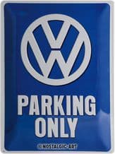 VW Parking Only 3D Metal Wall Sign