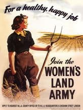 Women's Land Army Metal Wall Sign (4 sizes)