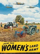 Women's Land Army T Mitchell Metal Wall Sign (4 sizes)