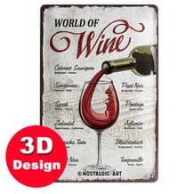 World of Wine 3D Metal Wall Sign
