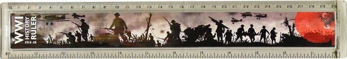 World War One History Timeline Ruler Plastic