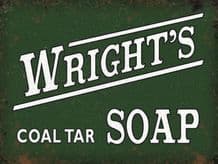 Wright's Coal Tar Soap Metal Wall Sign (4 sizes)