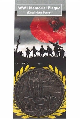 WWI Memorial Plaque - Dead Man's Penny
