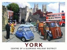 York Railway Poster Metal Wall Sign (4 sizes)