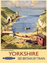 Yorkshire Railway Poster Metal Wall Sign (4 sizes)