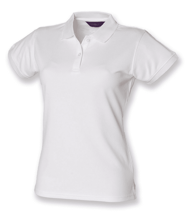 'Cool plus' bright white polo