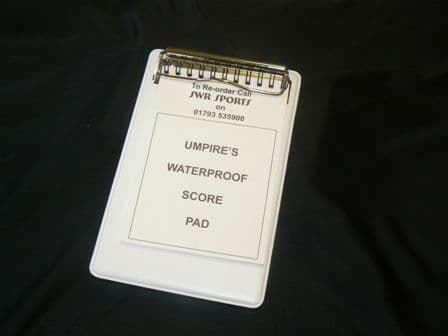 Waterproof score pad and A6 Clipboard (approx)