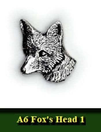 Fox’s Head Pewter pin badge