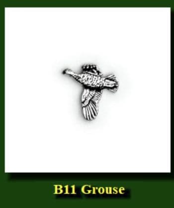 Grouse Pewter pin badge