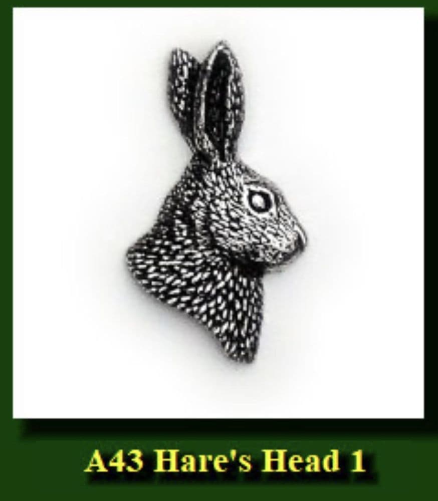 Leaping Hare Pewter Pin Brooch - British Handmade - Jackrabbit Mad Leaping Hare Pewter Pin Brooch - British Handmade - Jackrabbit Mad