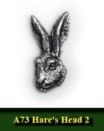 Hare’s Head 2 Pewter pin badge