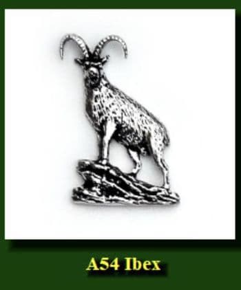 Ibex Pewter pin badge