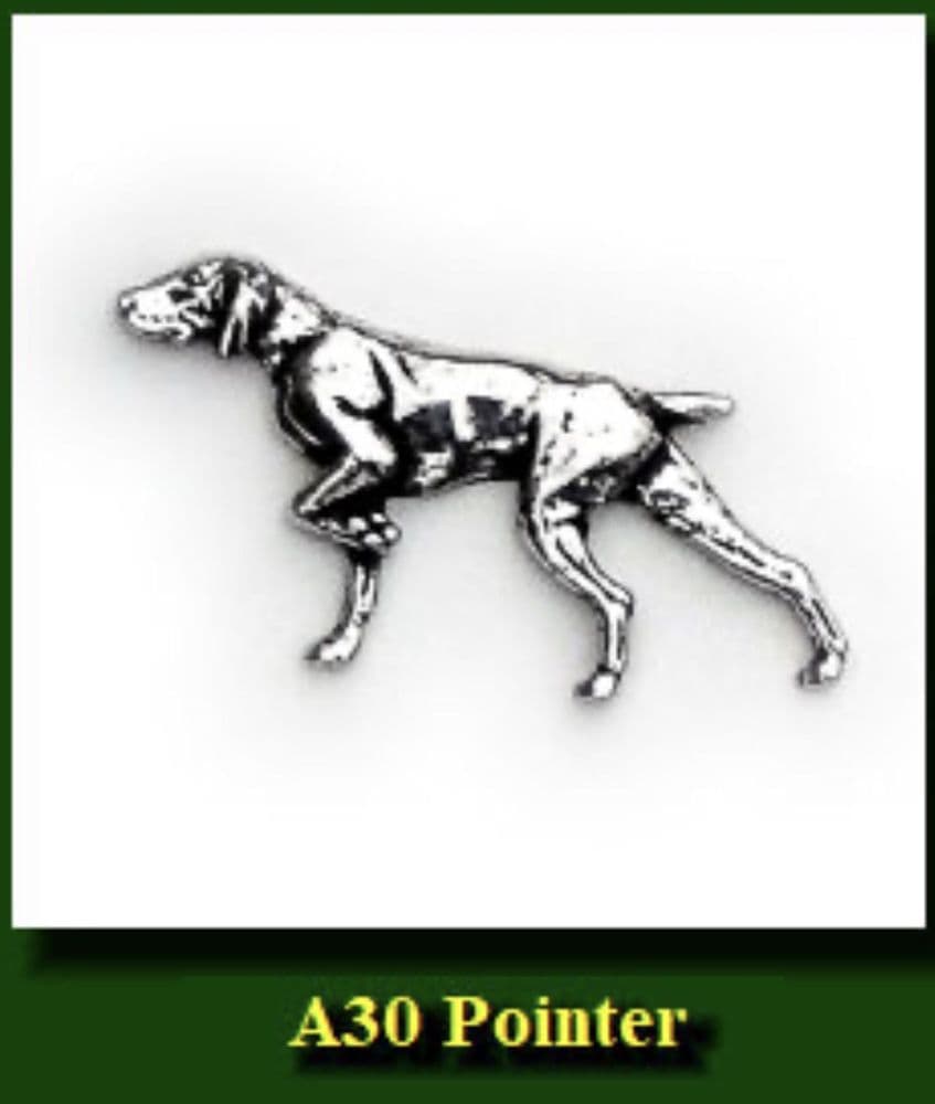 Pointer Pewter Pin badge