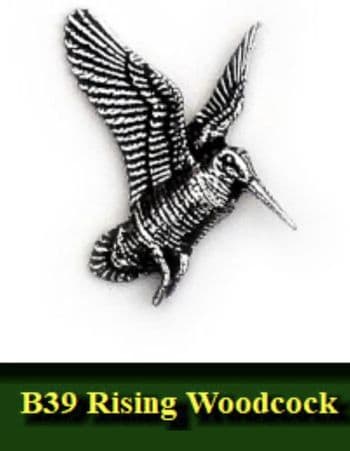 Rising Woodcock  Pewter pin badge