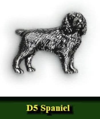 Spaniel Pewter pin badge