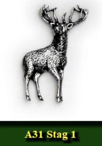 Stag Pewter pin badge