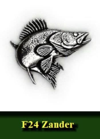 Zander Pewter pin badge