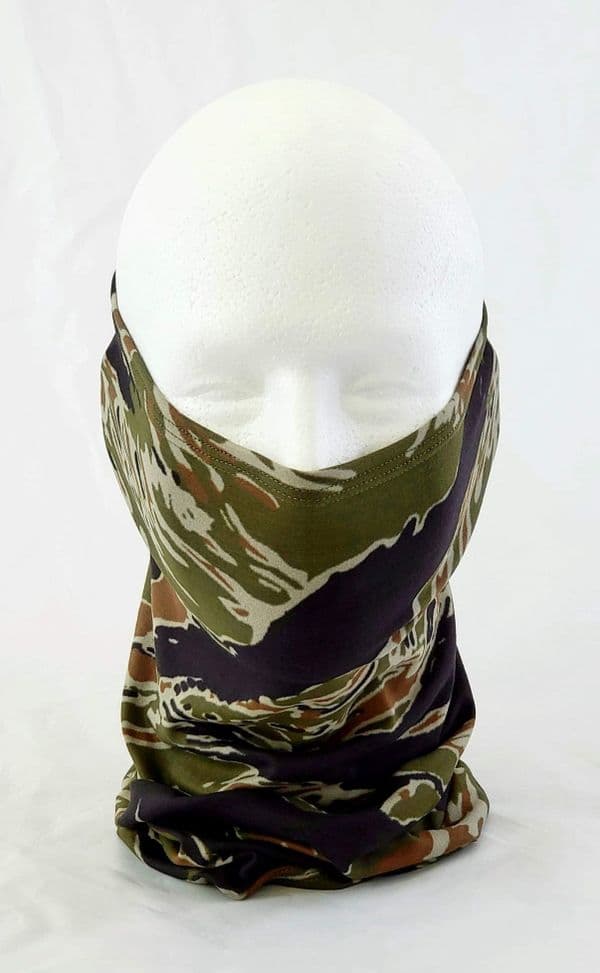 0241 Tactical Tiger Stripe Neck Gaiter