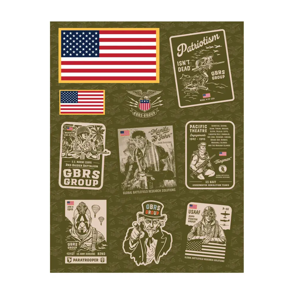 GBRS Group Patriotism Isn't Dead Sticker Sheet
