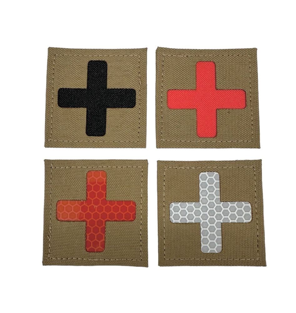 GP Gear Coyote Brown Laser Cut Medical Cross Patch