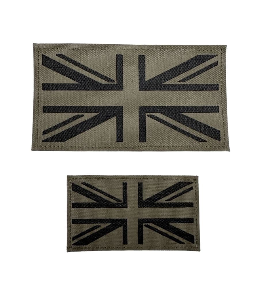 GP Gear Laser Cut Ranger Green Union Jack Flag Patch