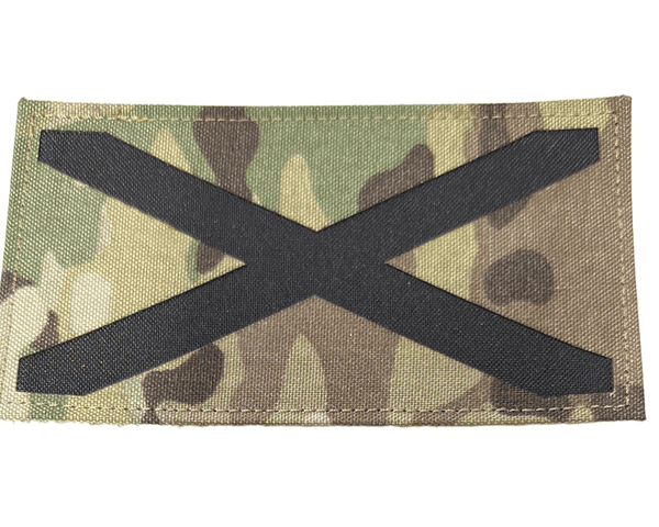 GP Gear Laser Cut Scottish Flag Patch - Multicam